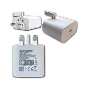 آداپتور سامسونگ 25 واتی با کابل تایپ سی ا Samsung Travel Adapter 25W With USB-C Cable